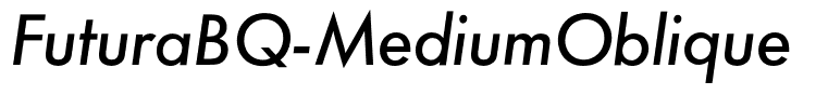 FuturaBQ-MediumOblique