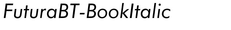 FuturaBT-BookItalic