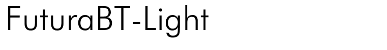 FuturaBT-Light