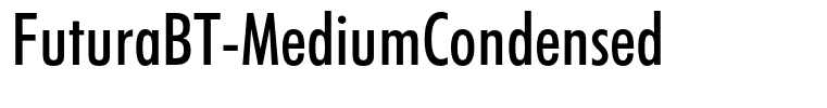 FuturaBT-MediumCondensed