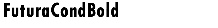 FuturaCondBold