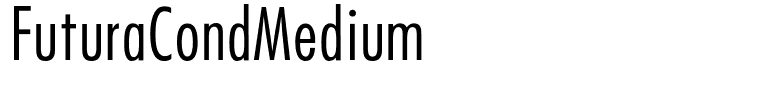FuturaCondMedium