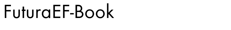 FuturaEF-Book
