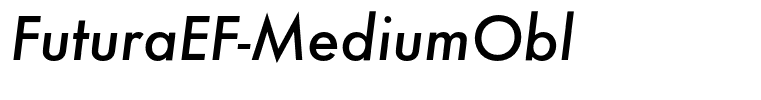 FuturaEF-MediumObl
