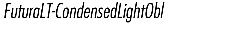 FuturaLT-CondensedLightObl