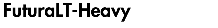 FuturaLT-Heavy