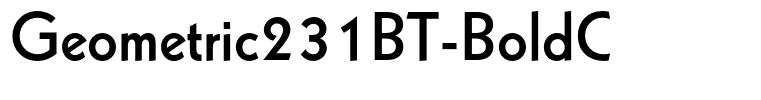 Geometric231BT-BoldC