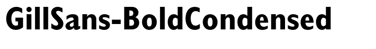 GillSans-BoldCondensed