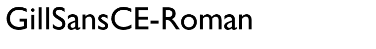 GillSansCE-Roman