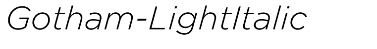 Gotham-LightItalic