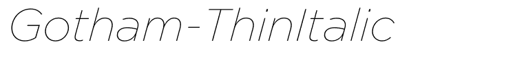 Gotham-ThinItalic