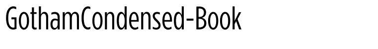 GothamCondensed-Book