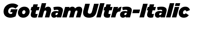 GothamUltra-Italic