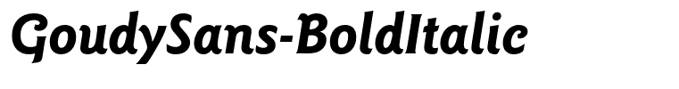 GoudySans-BoldItalic