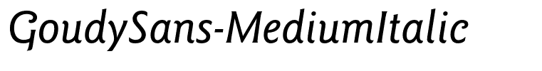GoudySans-MediumItalic