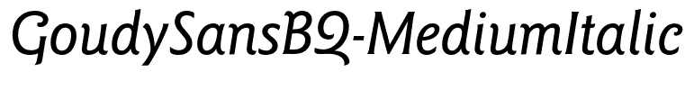 GoudySansBQ-MediumItalic