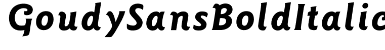 GoudySansBoldItalic