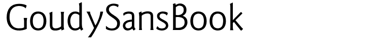 GoudySansBook