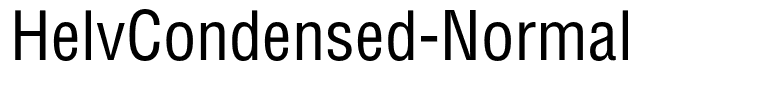 HelvCondensed-Normal