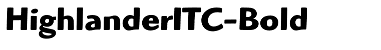 HighlanderITC-Bold