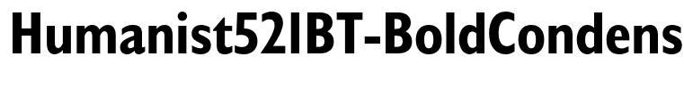 Humanist521BT-BoldCondensed