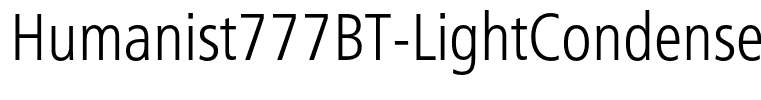 Humanist777BT-LightCondensedB