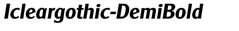 Icleargothic-DemiBold
