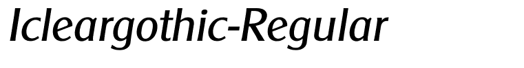 Icleargothic-Regular