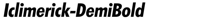 Iclimerick-DemiBold