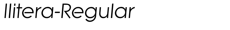 Ilitera-Regular