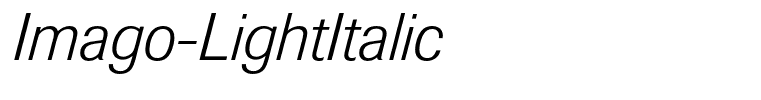 Imago-LightItalic
