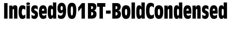 Incised901BT-BoldCondensed