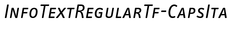 InfoTextRegularTf-CapsIta