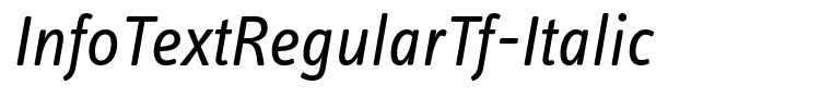 InfoTextRegularTf-Italic