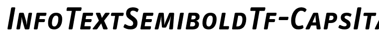 InfoTextSemiboldTf-CapsIta