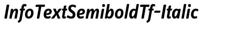 InfoTextSemiboldTf-Italic