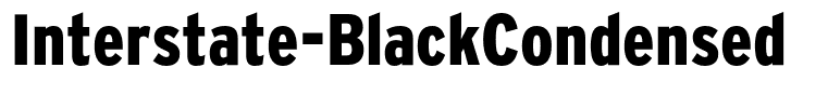 Interstate-BlackCondensed