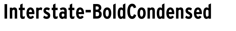 Interstate-BoldCondensed