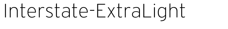 Interstate-ExtraLight