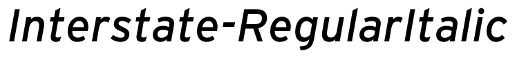 Interstate-RegularItalic