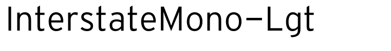 InterstateMono-Lgt