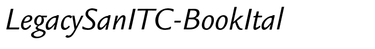 LegacySanITC-BookItal