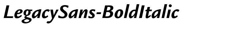 LegacySans-BoldItalic