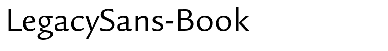 LegacySans-Book