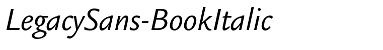 LegacySans-BookItalic