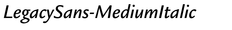 LegacySans-MediumItalic