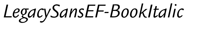 LegacySansEF-BookItalic