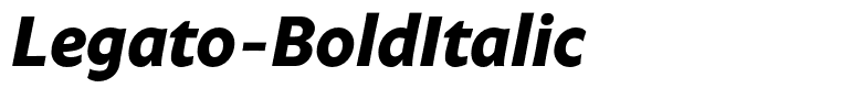 Legato-BoldItalic