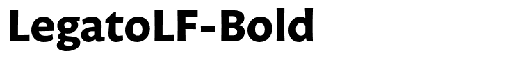 LegatoLF-Bold