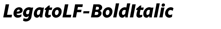 LegatoLF-BoldItalic